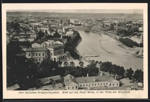 AK Wilna, Panorama aus der Vogelschau