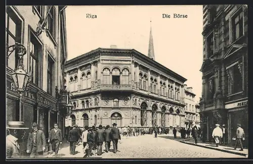 AK Riga, Die Börse, Strassenpartie
