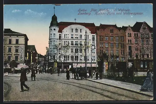 AK Lemberg, Halicki-Platz und Walowagasse