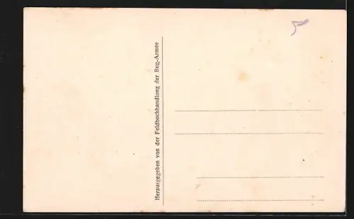 AK Brest-Litowsk, verbrannte Häuser