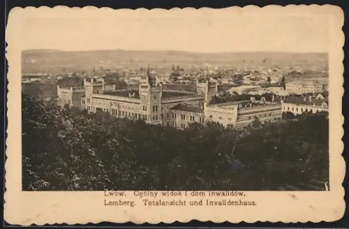 AK Lemberg / Lwow, Totalansicht und Invalidenhaus