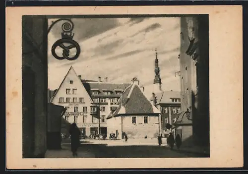 AK Tallinn, Raekoja plats, Strassenpartie in der Altstadt