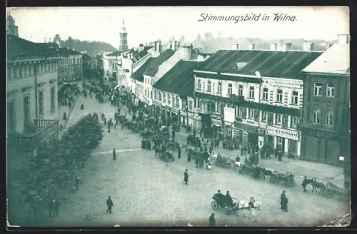 AK Wilna, Strassenpartie im Zentrum