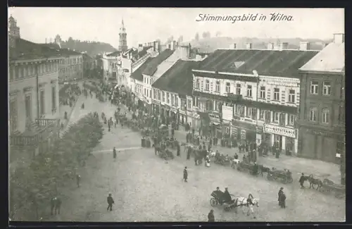 AK Wilna, Strassenpartie im Zentrum