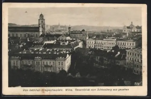 AK Wilna, Gesamtblick vom Schlossberg aus gesehen