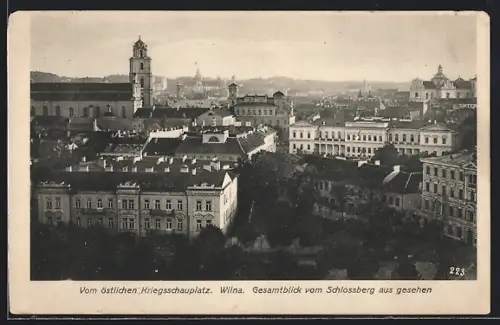 AK Wilna, Gesamtblick vom Schlossberg aus gesehen