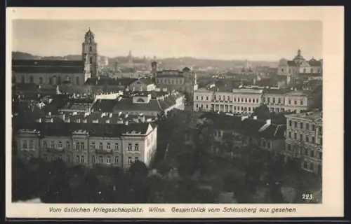AK Wilna, Gesamtblick vom Schlossberg aus gesehen