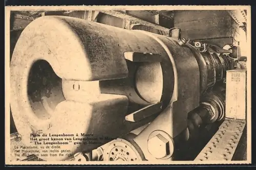AK Pièce du Leugenboom à Moere, Le Mécanisme, vu de droite