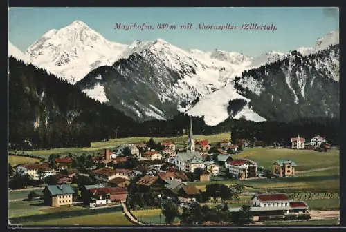 AK Mayrhofen /Zillertal, TTotalansicht der Ortschaft