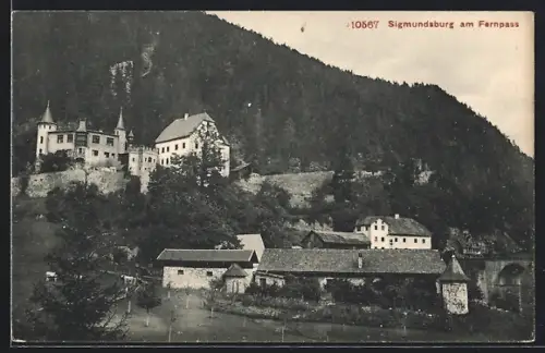 AK Fernstein, Sigmundsburg am Fernpass, Ortsansicht