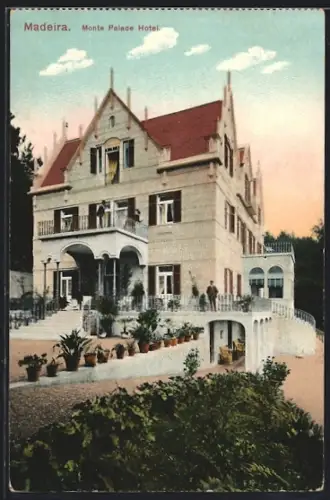 AK Madeira, Monte Palace Hotel mit Gästen