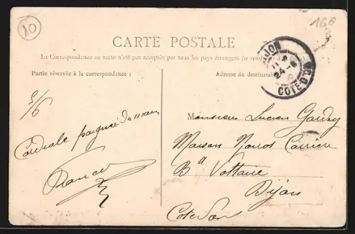 AK Troyes, Faubourg Sainte-Savine, Strassenbahn