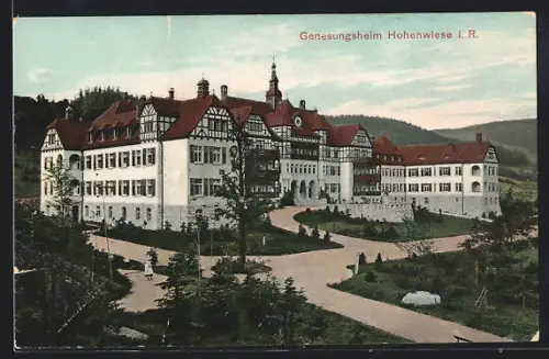 AK Hohenwiese i. R., Das Genesungsheim mit Gartenanlage