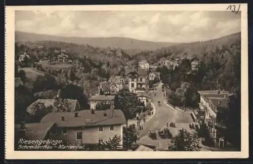AK Schreiberhau-Mariental, Partie im Ortskern