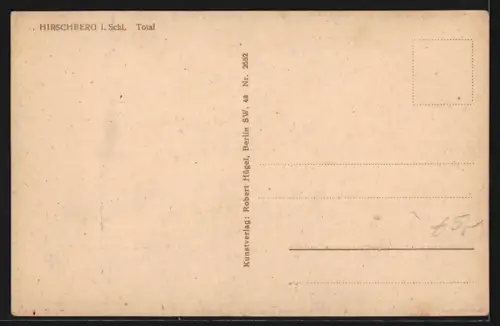AK Hirschberg i. Schl., Blick in die Innenstadt