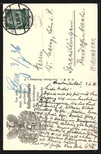 AK Hirschberg i. Schle. Markt mit Brunnen