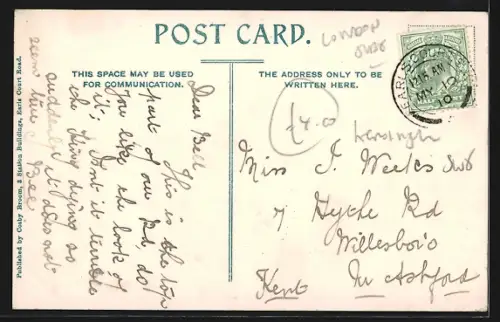 AK London, Earls Court Road, S. W. from Coleherne Court