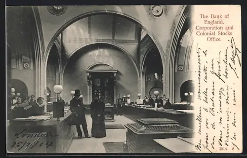 AK London, The Bank of England, Corporation and Colonial Stocks Office
