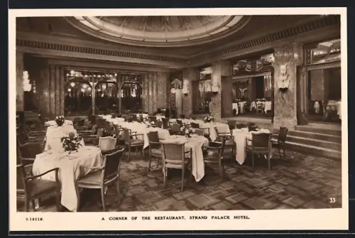 AK London, Strand Palace Hotel, A Corner of the Restaurant