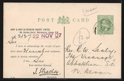 AK London, Army and Navy Stores