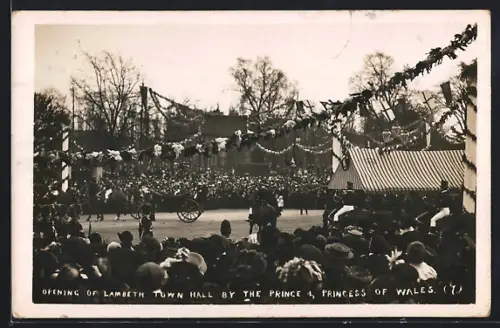 AK London, Opening of Lambeth Town Hall by the prince and princess of Wales