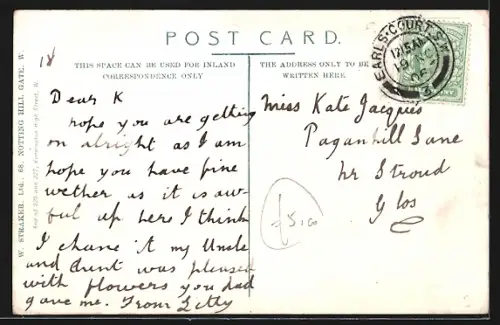 AK London, Wellington Terrace and Notting Hill Gate