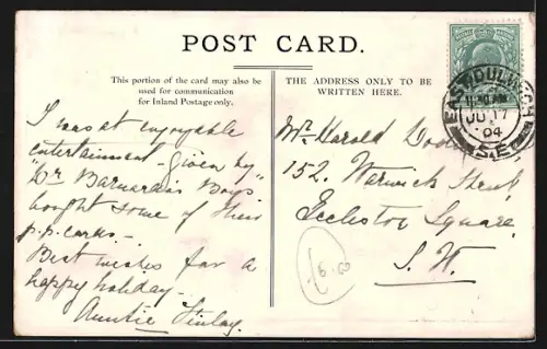 AK Stepney, Dr. Barnardo`s Homes, The Gordon Ward in H.M. Hospital