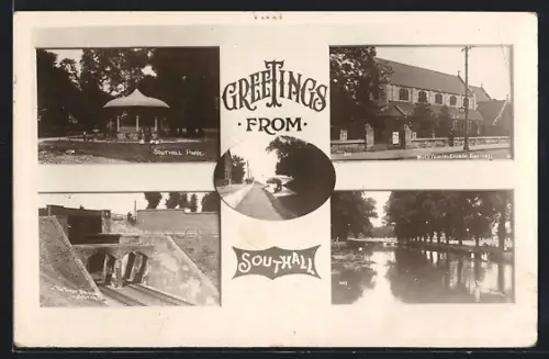 AK Southall, Park, Holy Trinity Church and The Three Bridges