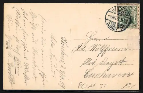 AK Stettin, Vulcan-Werft, Riesendampfer in den Hellingen