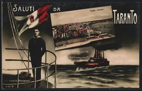 AK Taranto, Panorama, R. N. Vittorio Emm.