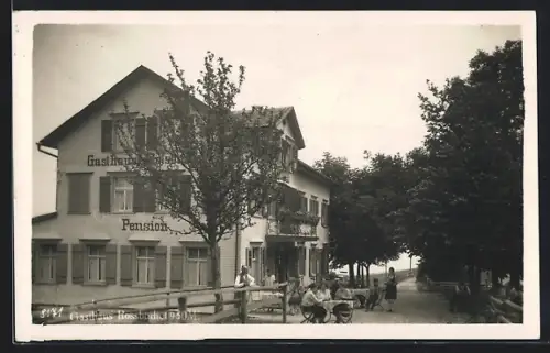 AK Heiden /Ar, Gasthaus Rossbüchel mit Besuchern