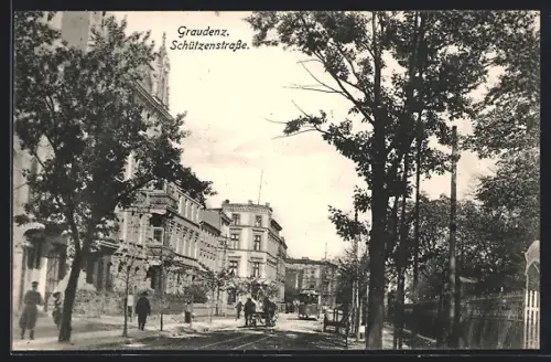 AK Graudenz, Partie in der Schützenstrasse