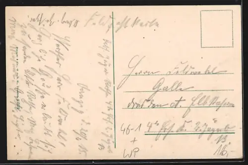 AK Danzig, Langermarkt mit Strassenbahn und Geschäften