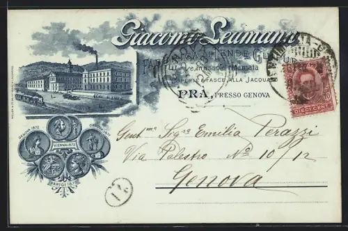 Lithographie Pra presso Genova, Giacomo Leumann, Fabrica
