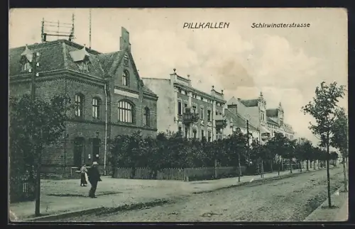 AK Pillkallen, Partie in der Schirwindterstrasse