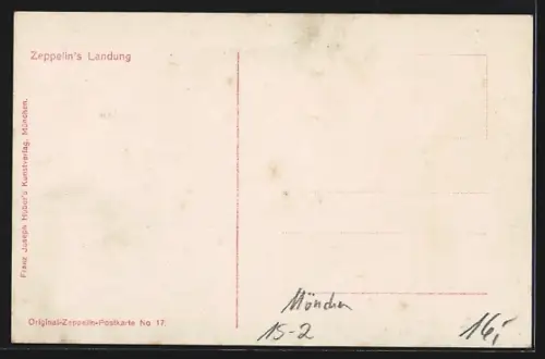 Foto-AK Zeppelin Luftschiff kurz nach der Landung, Menschenmassen bewundern das Luftschiff