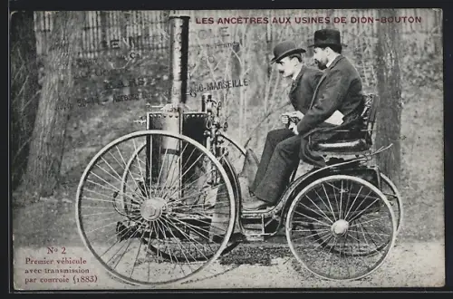 AK Automobil des Herstellers Dion-Bouton, Premier véhicule avec transmission par courroie