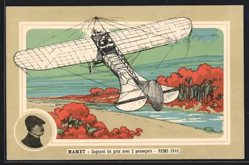 AK Reims, Mamet, Gagnant du prix avec 2 passagers, 1910