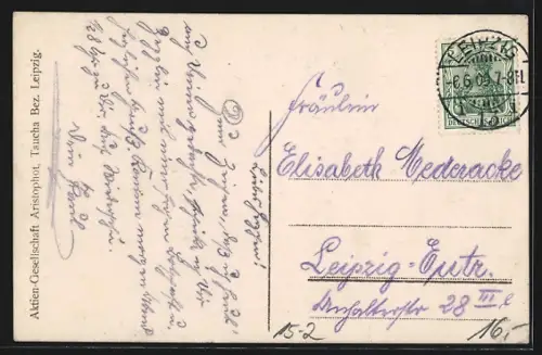 AK Leipzig, Zeppelin über dem Rathaus, Graf Zeppelin