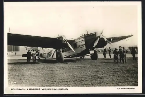 AK Rohrbach a Motorig Verkeersvliegtuig, Flugzeug