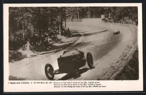 AK Monza, 1er Grand Prix d`Europe 1923, Salamo sur Fiat