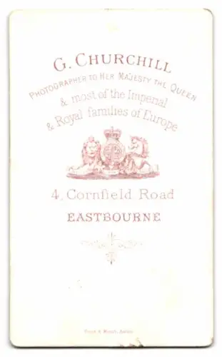 Fotografie G. Churchill, Eastbourne, Cornfield Road 4, Porträt eines Mannes