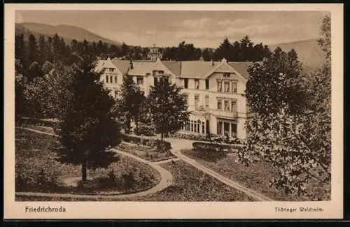 AK Friedrichroda, Thüringer Waldheim Hotel Waldhaus