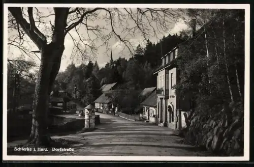 AK Schierke / Harz, Dorfstrasse