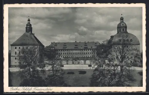 AK Gotha, Blick auf Schloss Friedenstein