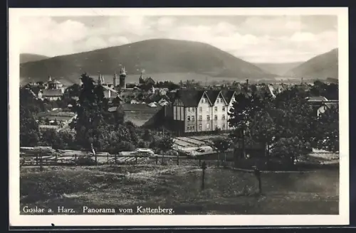 AK Goslar a. Harz, Panorama vom Kattenberg