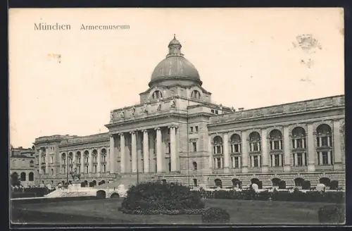 AK München, Partie am Armeemuseum