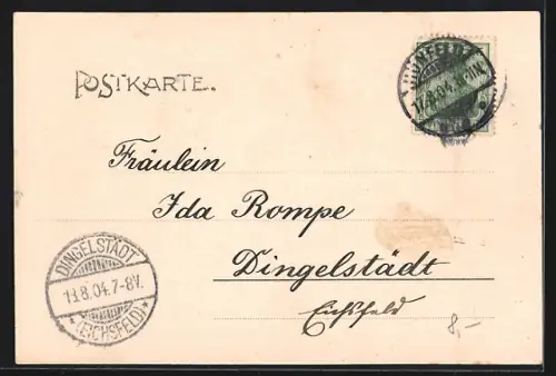 AK Hünfeld, St. Bonifatius-Kirche und Missionshaus