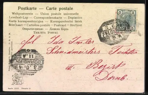 AK Ortspartie, Ida zum Namenstag