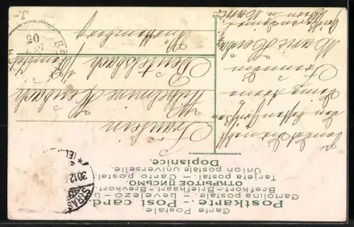 AK Jahreszahl 1906, Glückwunsch zum neuen Jahre